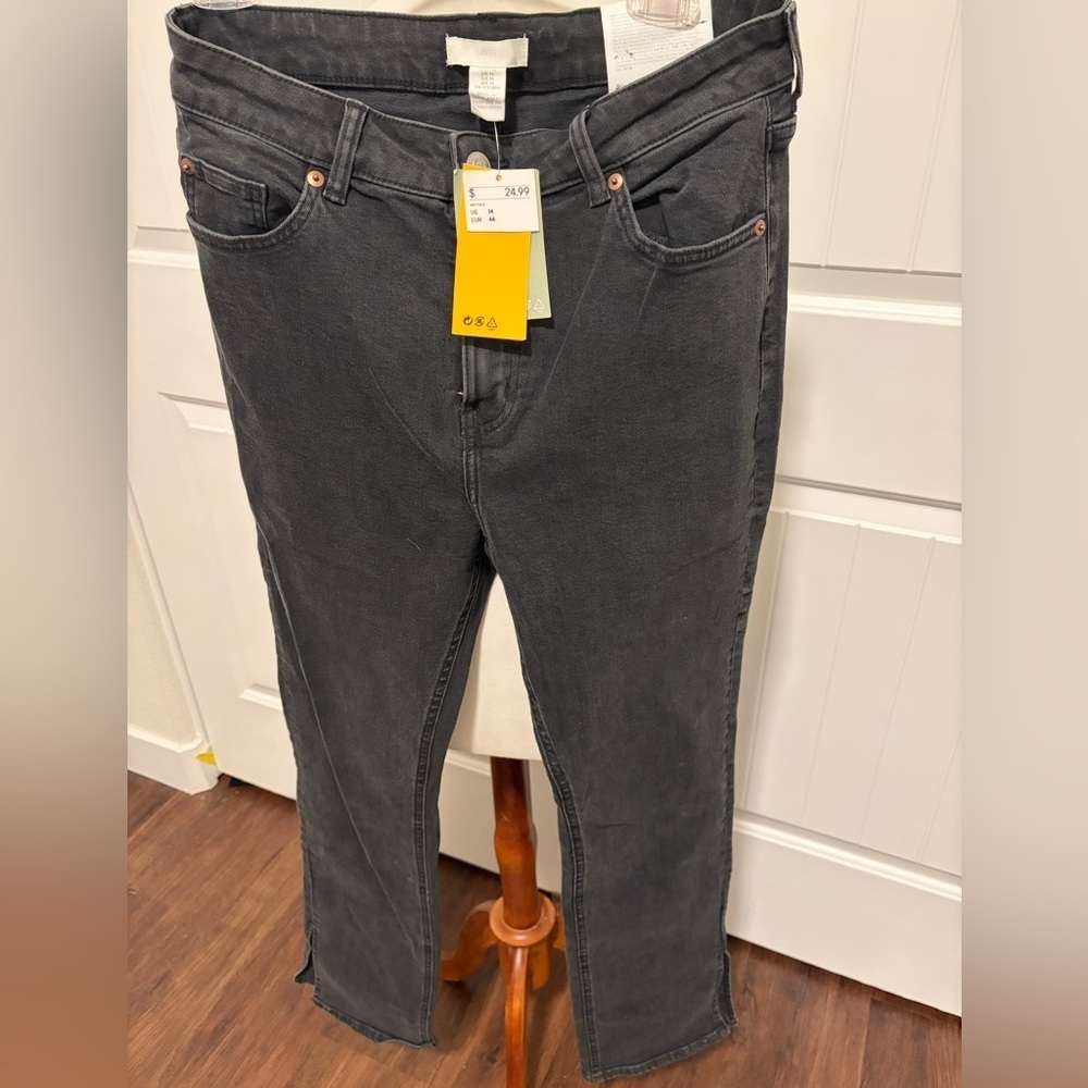 H&M Charcoal Denim Pants